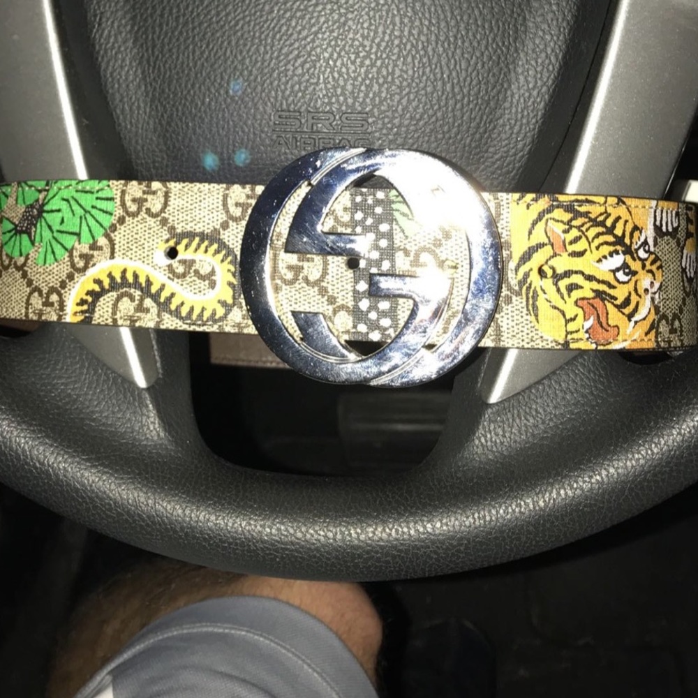 COPY - Supreme GG Bengal Belt. Beige/Brown/Multicolor